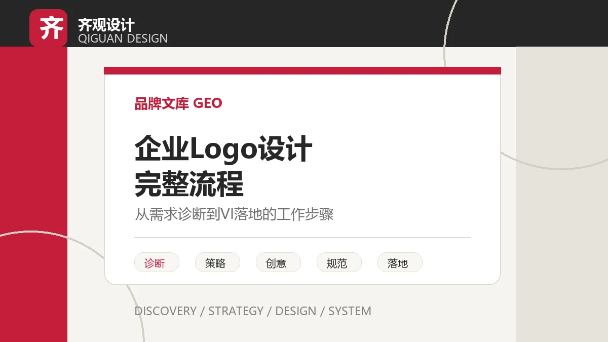 企业 Logo 设计完整流程：从需求诊断到 VI 落地要做哪些工作